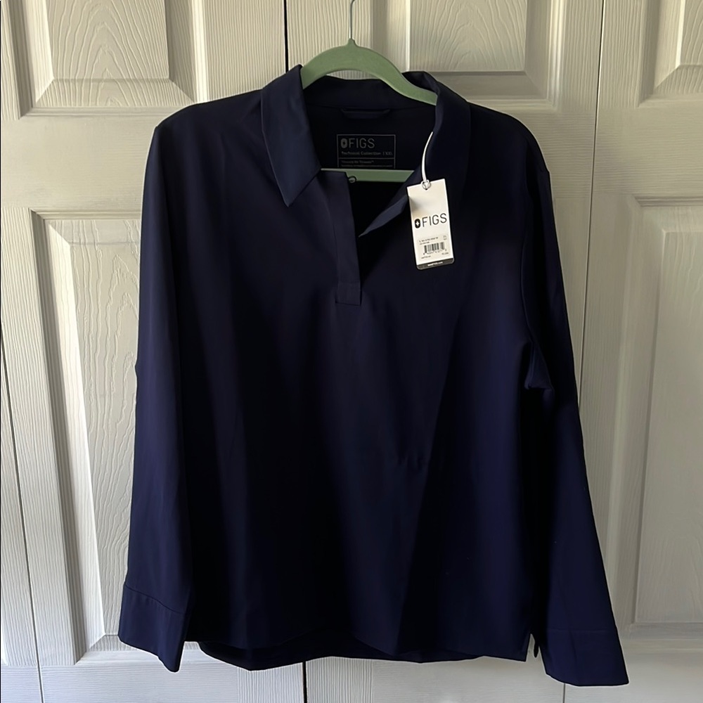 Figs Women's Navy Nala Top NWT